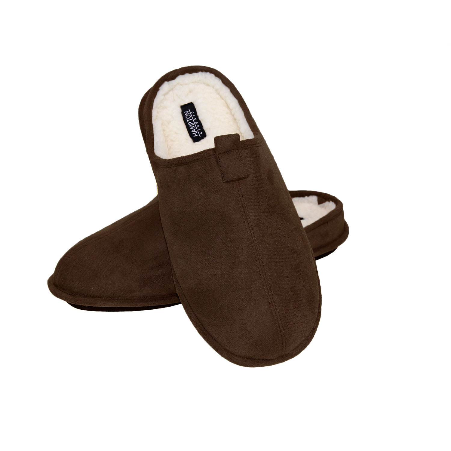 Hampton Mens Luxury Woolen Inner Maximum Comfort Cosy Mule Slip On Slippers