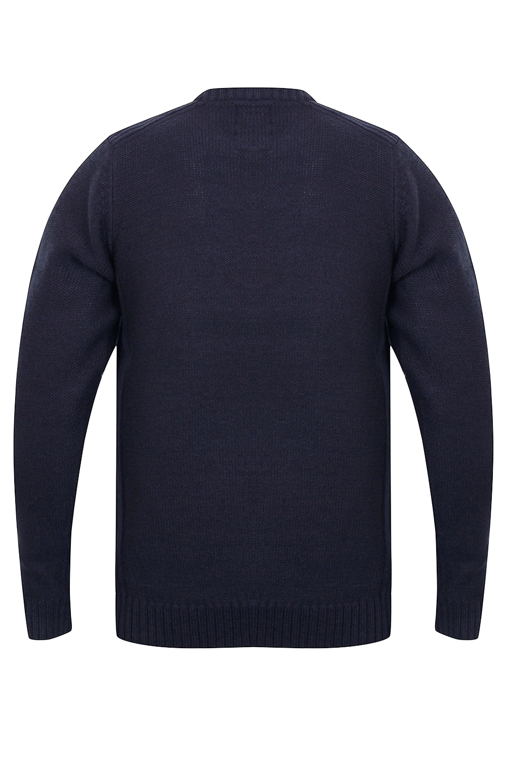 Kensignton Eastside Mens Designer Ikar Jumper Knitted Crew Neck Ribbed Pullover