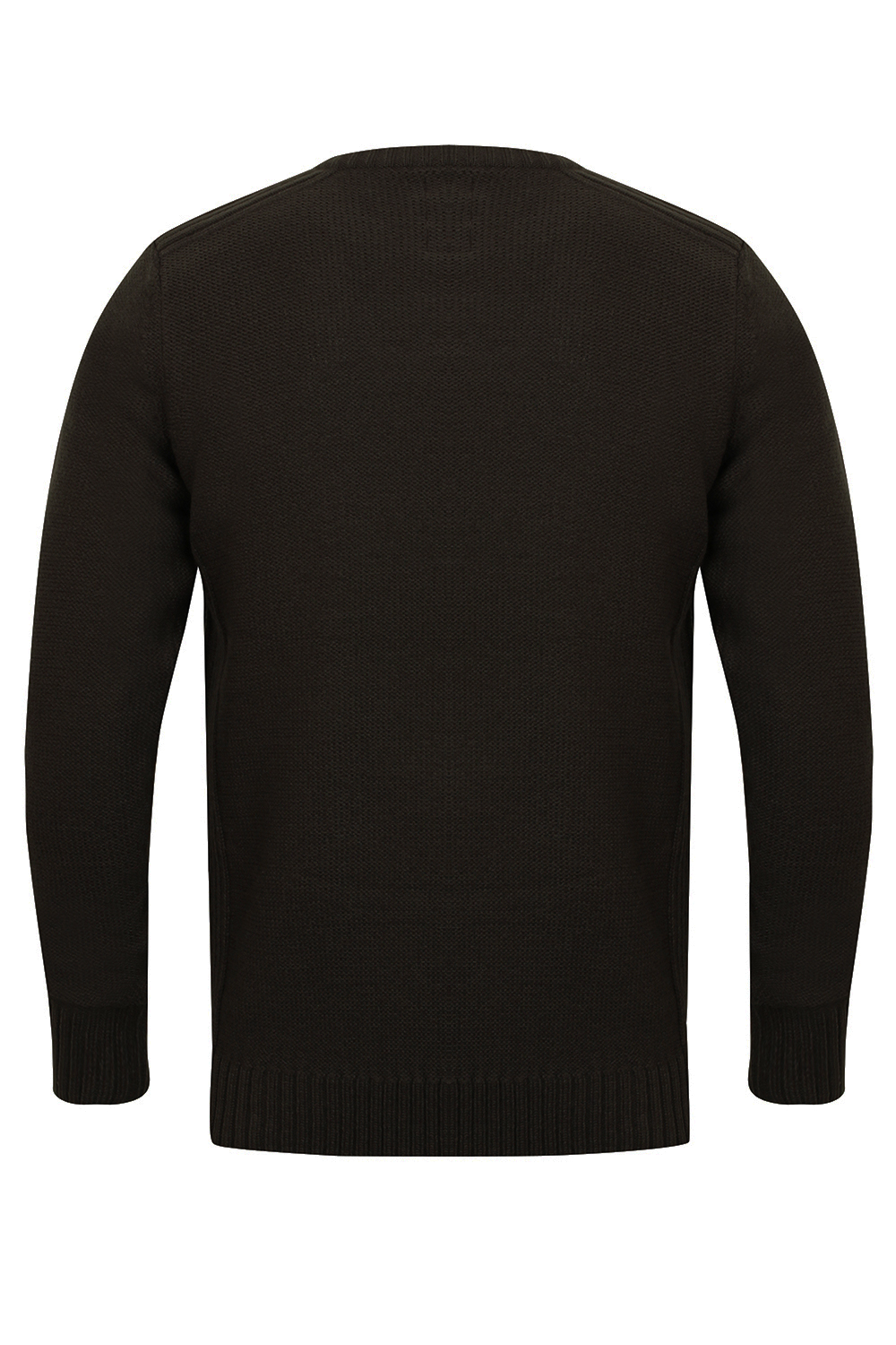 Kensignton Eastside Mens Designer Ikar Jumper Knitted Crew Neck Ribbed Pullover