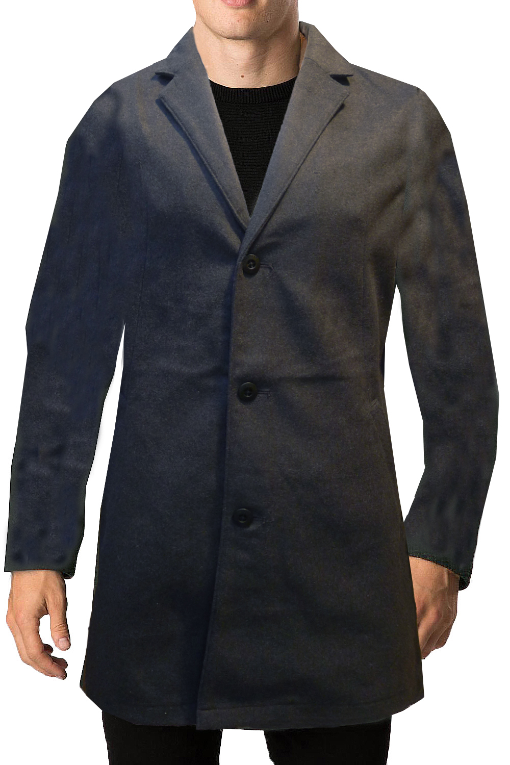 Threadbare Mens Designer Tailored Jacket Button Up Mac New Smart Trench