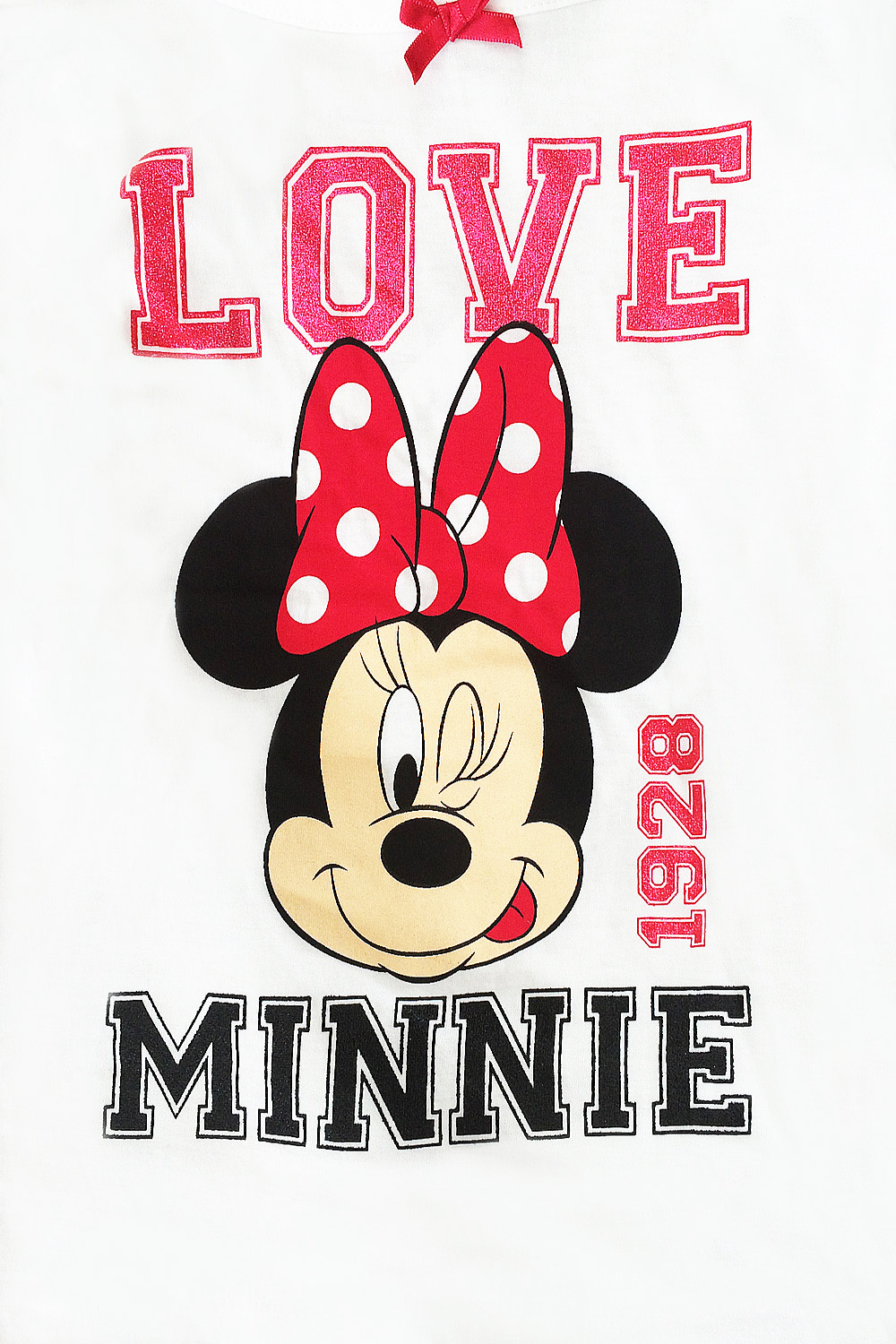 official disney girls love minnie mouse pyjama set