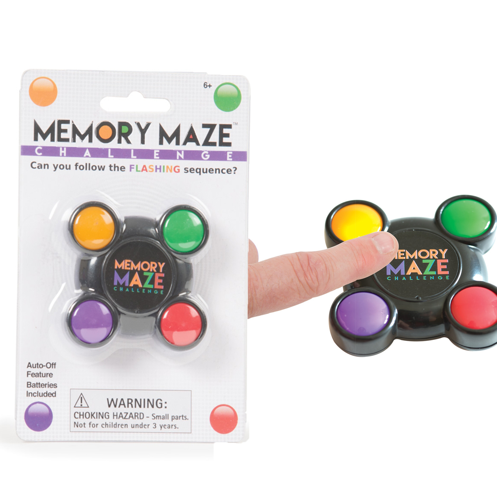 Memory Maze Game Handheld Pocket Flashing Light Sequence Challenge Gift