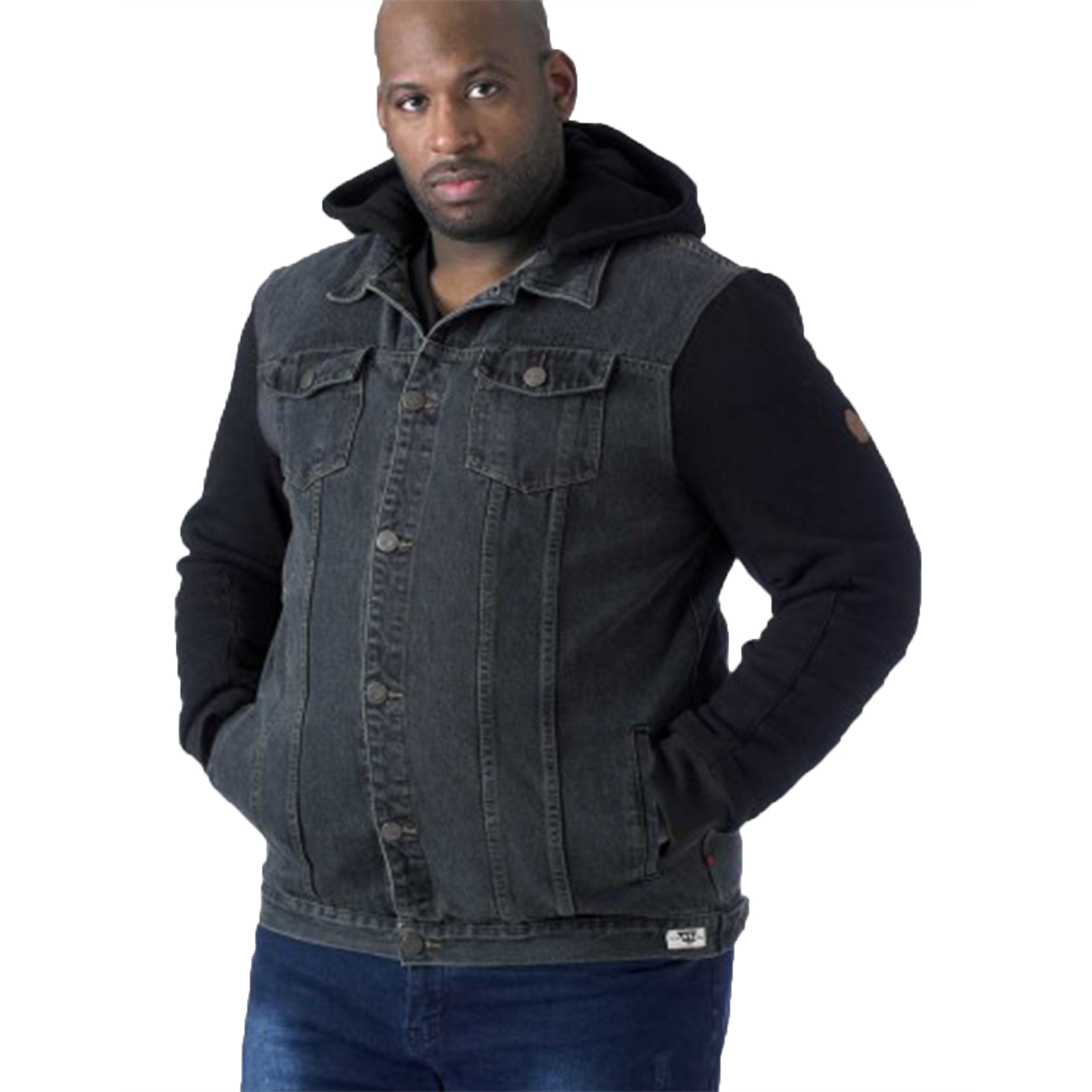 black jean jacket mens big and tall