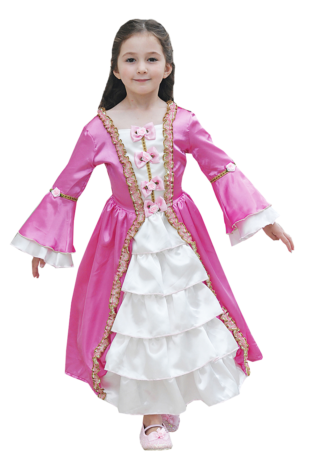 Girls Marie Costume Kids Historical World Book Day Fancy Dress Outfit eBay