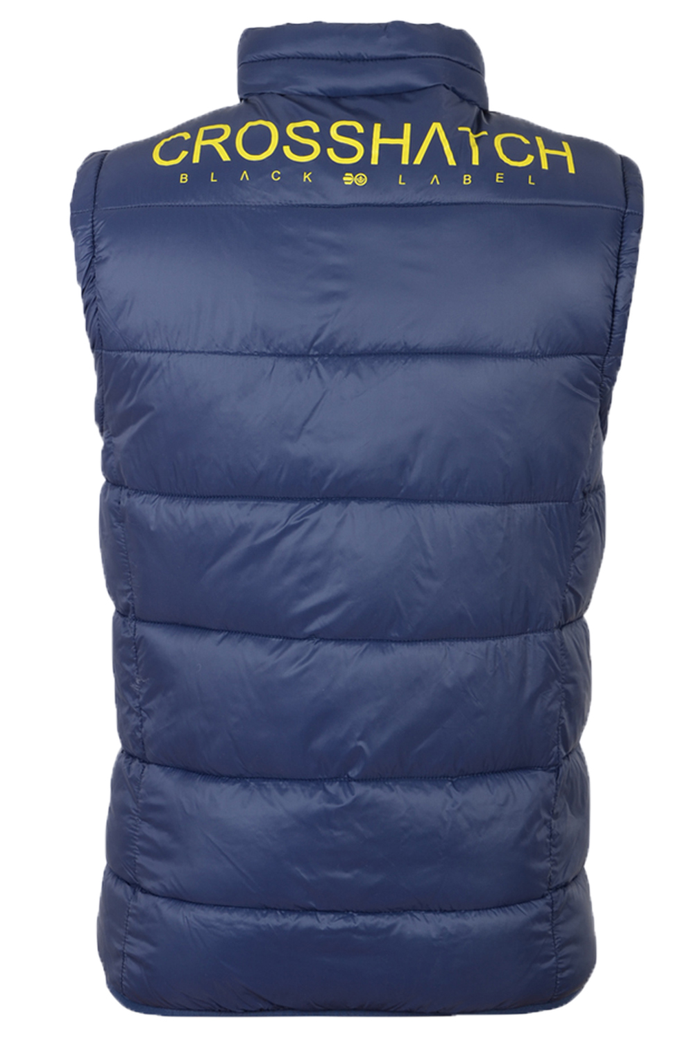 Crosshatch Mens Padded Gilet Zip Up Chevron Quilted Sleeveless Bodywarmer Jacket