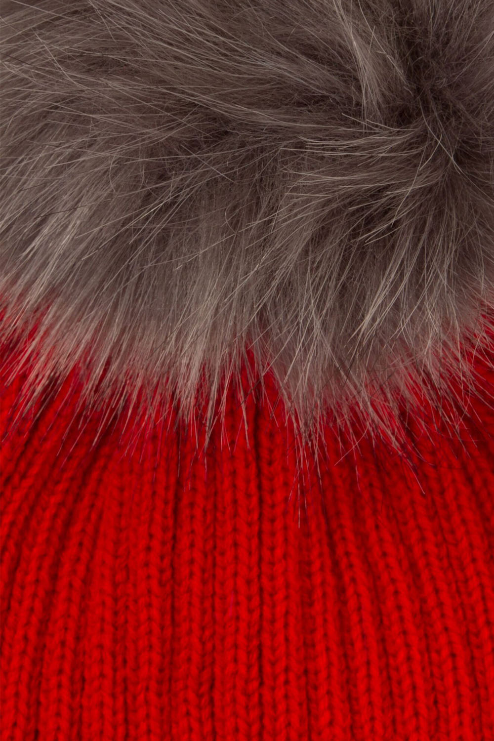 Nifty Childrens Detachable Faux Fur Pom Pom Chunky Knit Designer Kids Beanie Hat