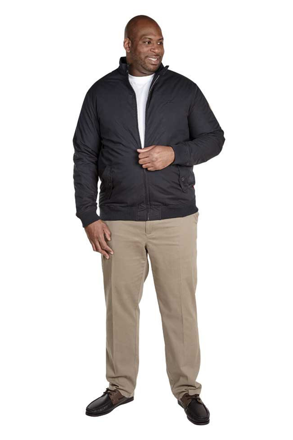 DUKE d555 da uomo Big King Size Orson Cappotto Imbottito Trapuntato Cotone Giacca Harrington