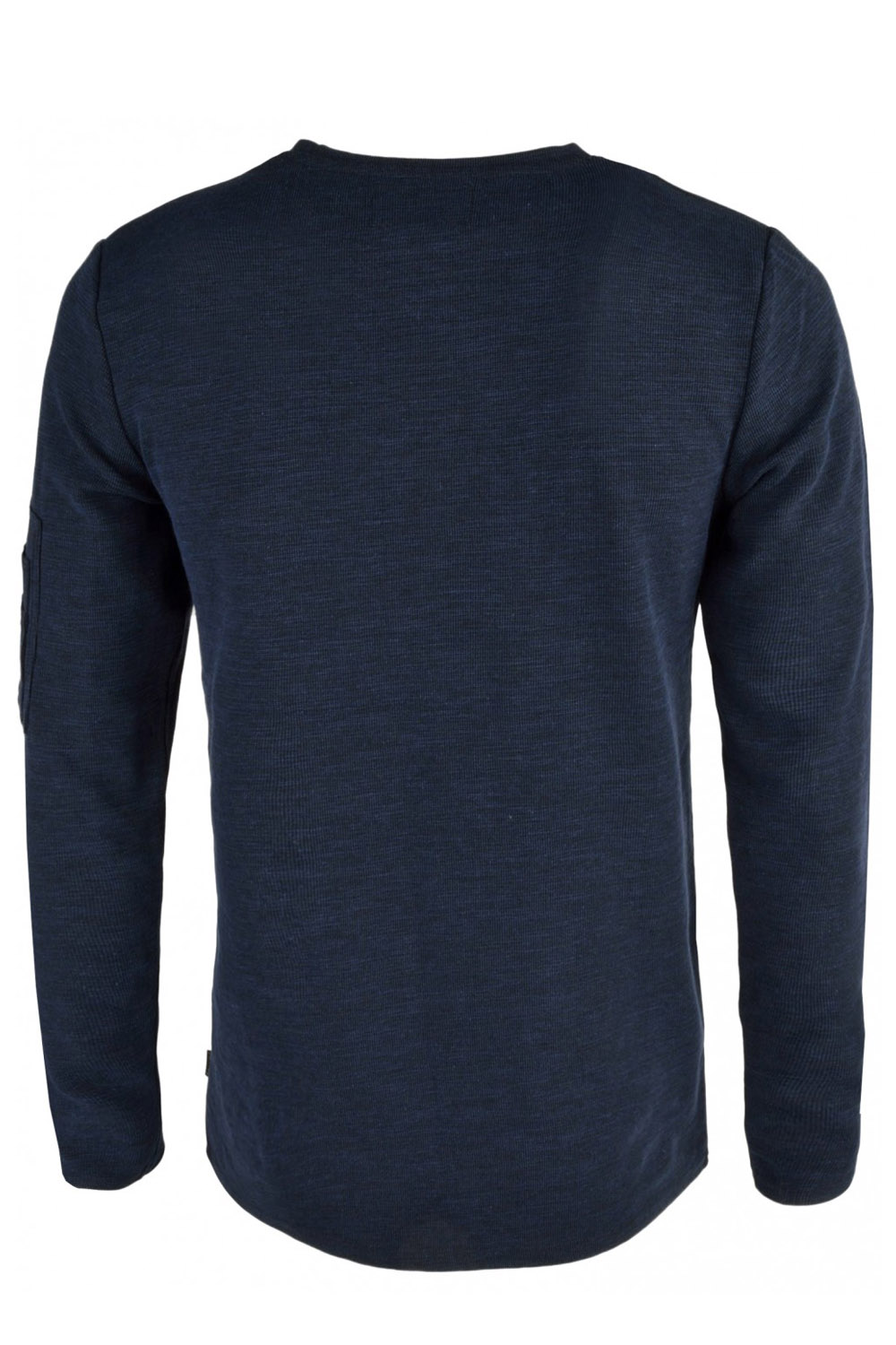 Dissident Mens Astin Slub Zip Knitted Jumper Crew Neck Pullover Sweater Knit Top