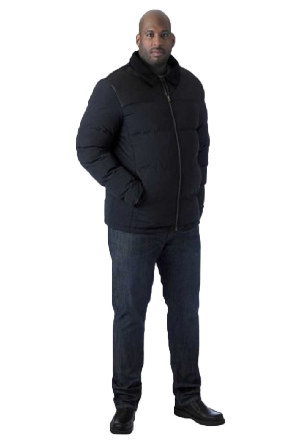 Duke D555 Big Tall King Taille Homme Designer Forlan Rembourré Borg à Col Veste