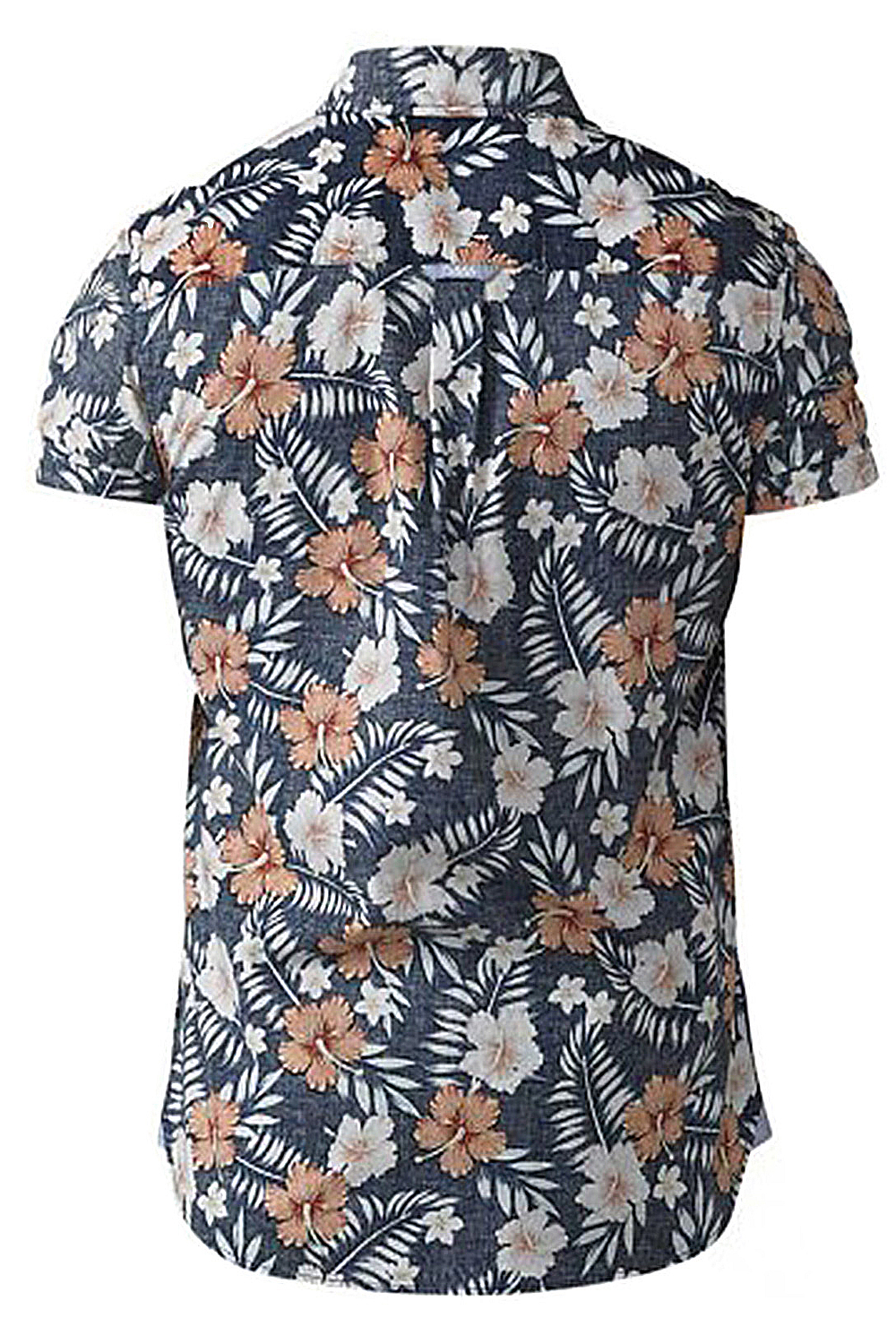 D555 Duke Mens King Size Big Tall Hawaiian Print Short Sleeve Collared Shirts