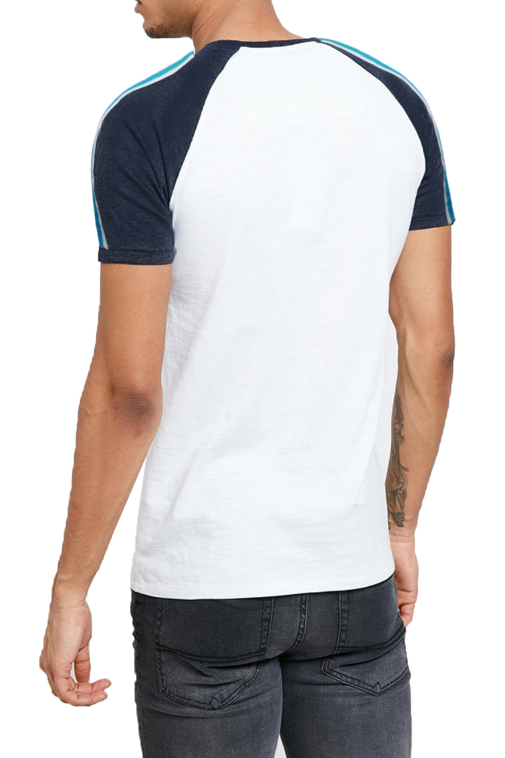 Threadbare Mens Longley Raglan Short Sleeved T Shirt Cotton Jersey Crew Neck Tee