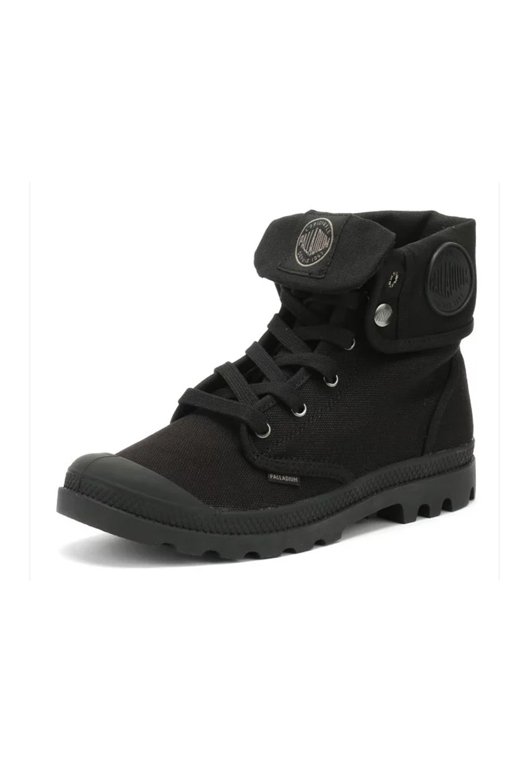 Palladium Mens US Baggy H Ankle Boots Casual Black Combat Military Canvas Shoes