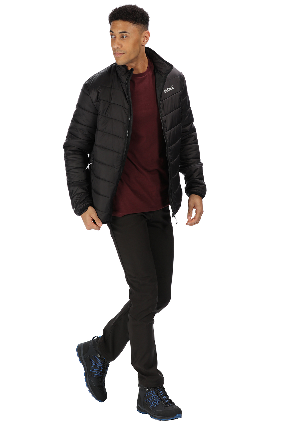 Regatta Mens Freezeway Quilted Jacket Insulated Hooded Water Repellent Coat