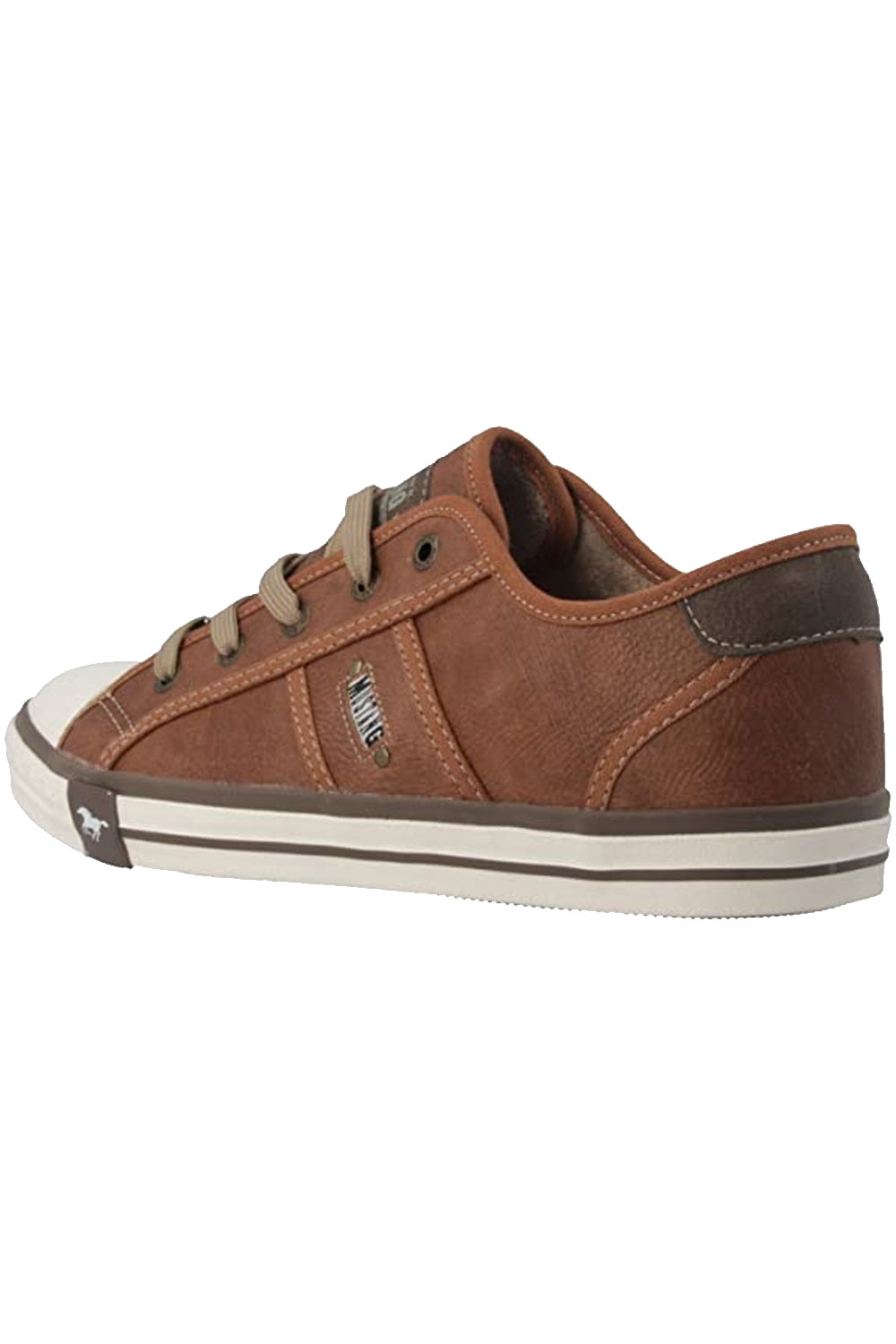 Mustang Womens Ladies Low Top 5 Eyelet Lace Up Shell Toe Pumps Trainers Sneaker
