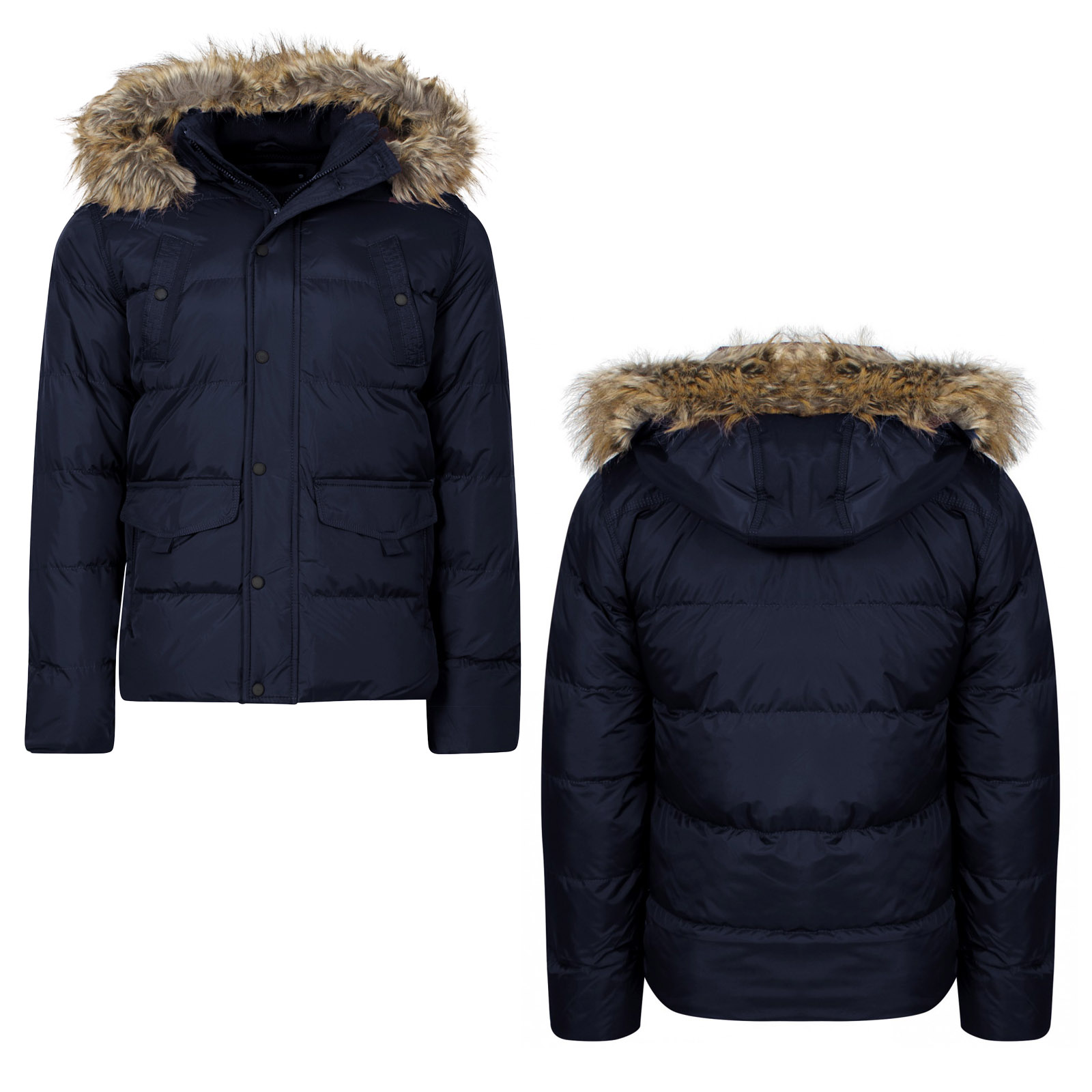 mens puffer jacket with fur hood - jackets in my home