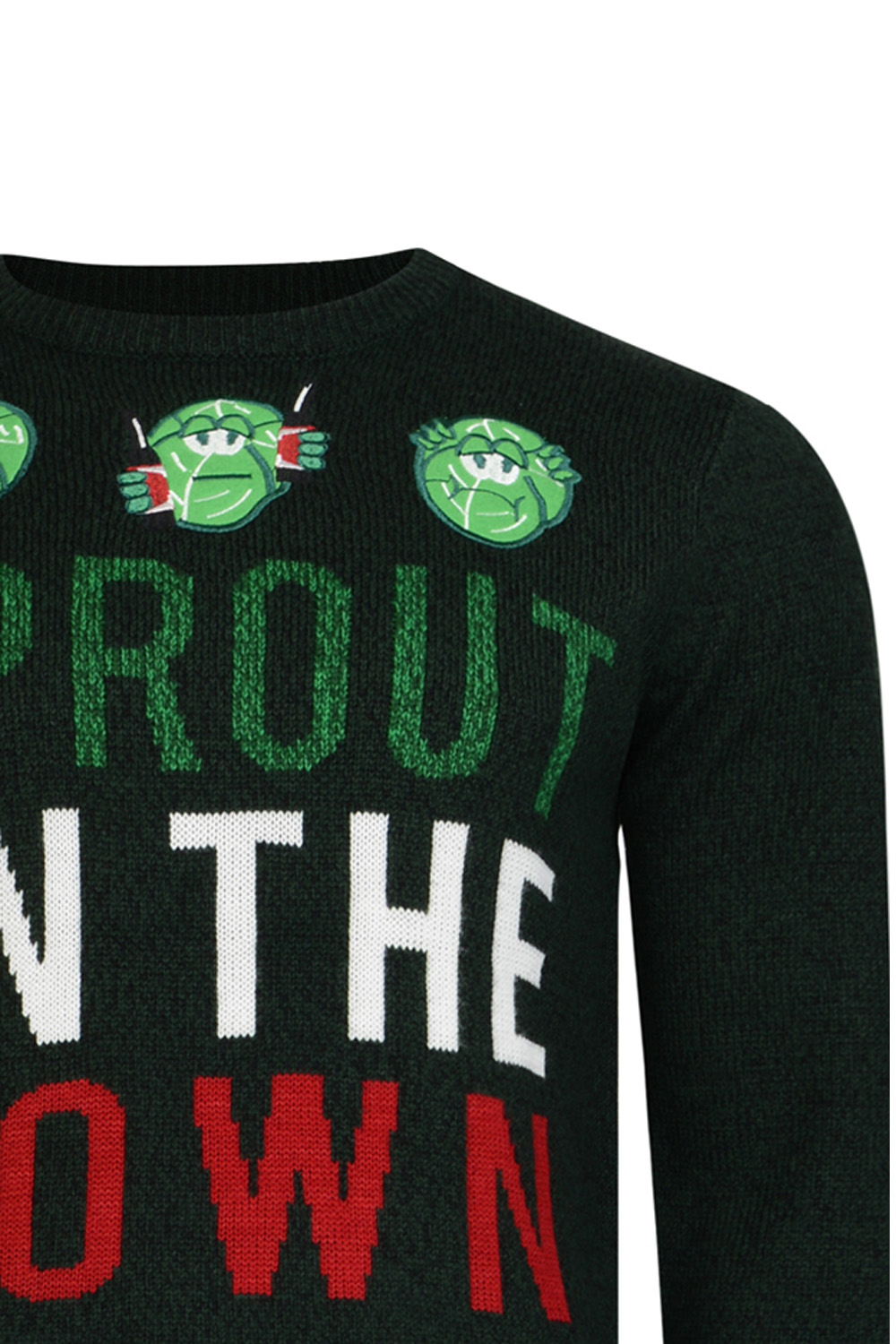 Logoro Da Uomo Sprout in città Festive Christmas Jumper Novità Natale Maglione