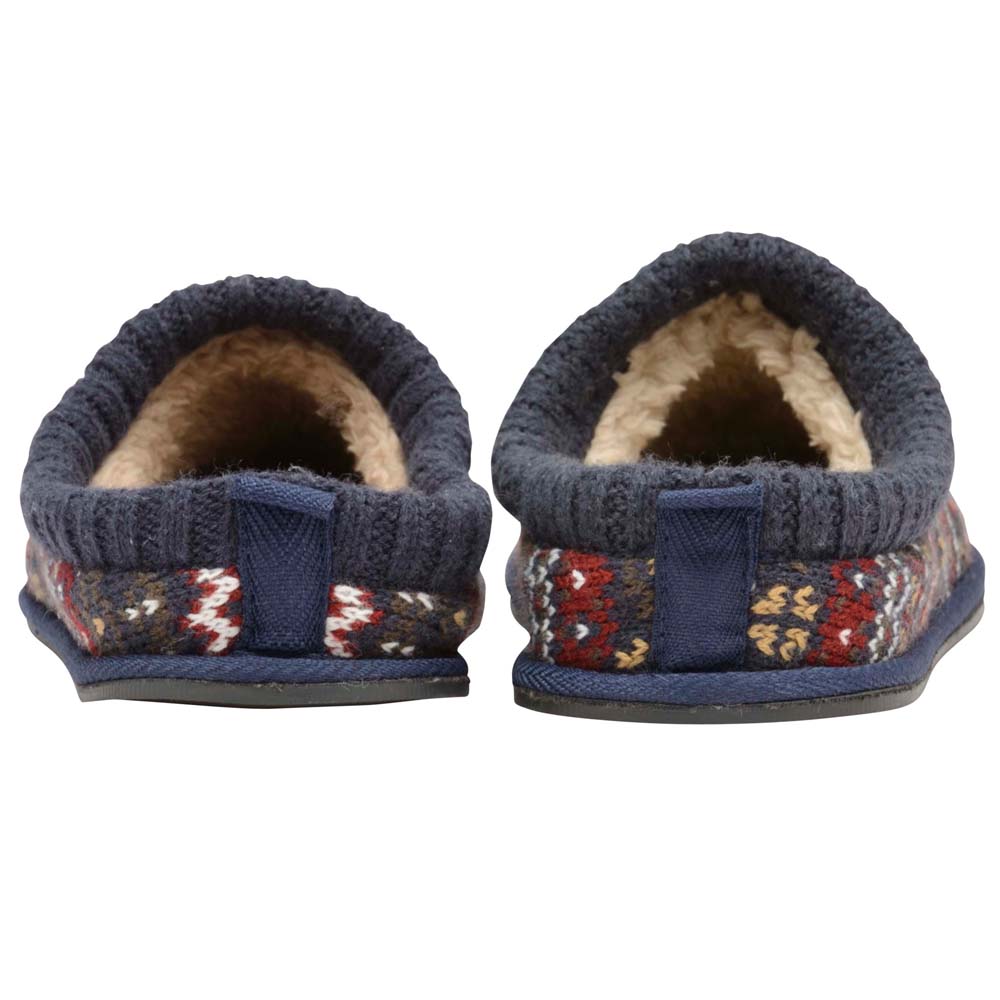 Dunlop Mens Truman Slip On Comfy Memory Foam Luxury Soft Faux Fur Mule Slippers