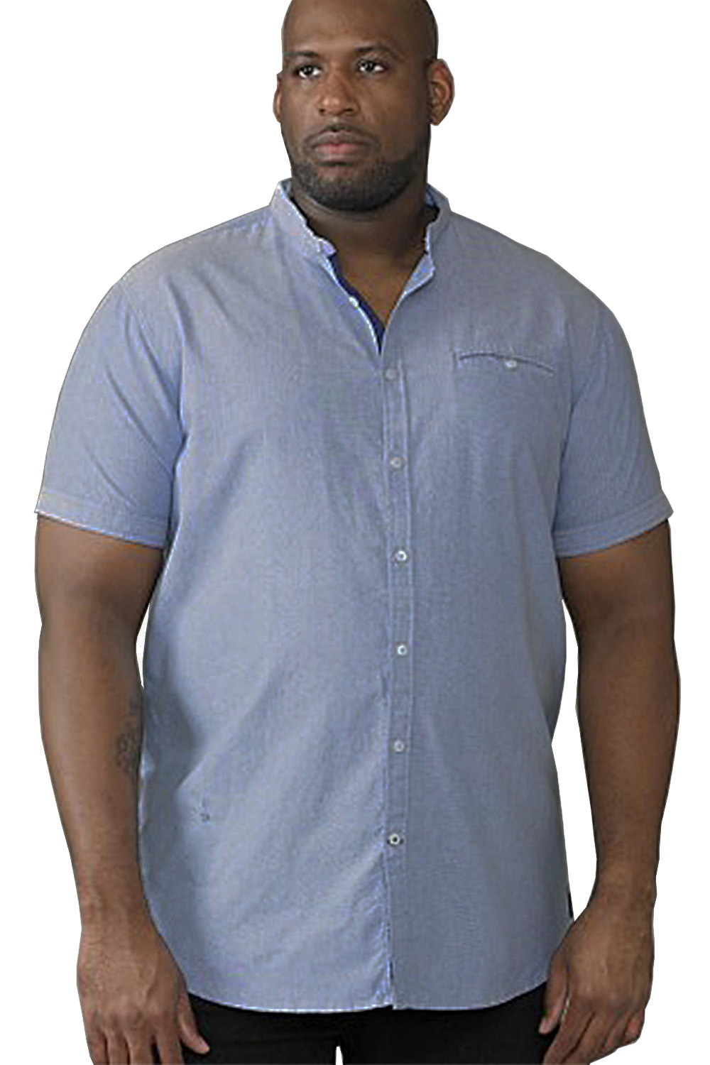 DUKE D555 da uomo Big King Size Dwight Cotone Casual Estate Camicie a maniche corte