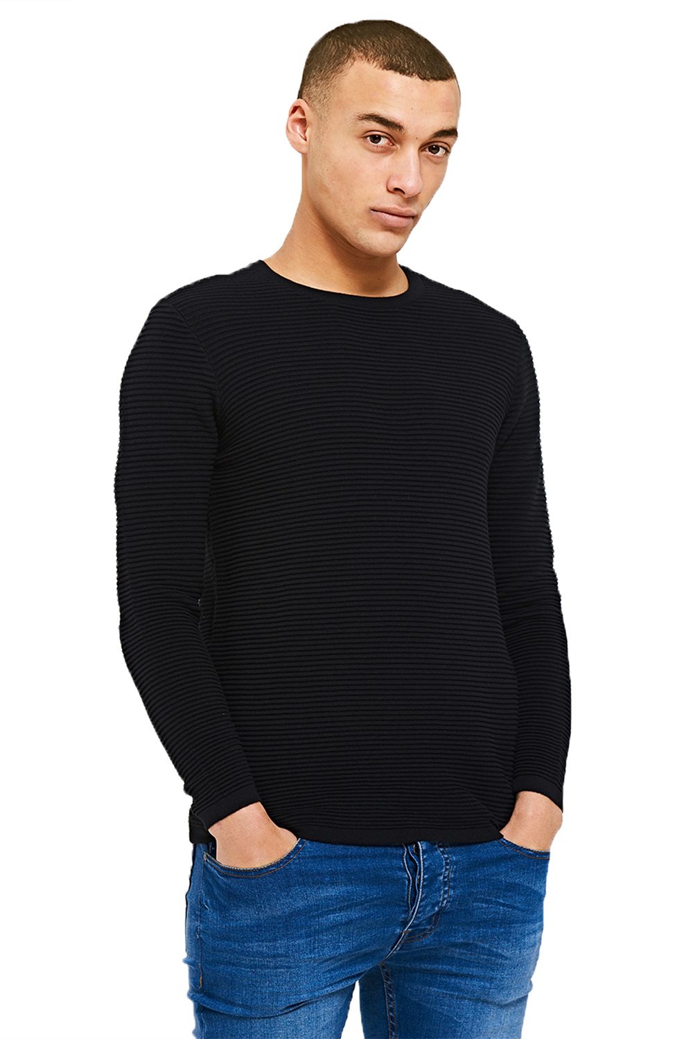 Logoro Da Uomo Focaccina RIB Designer in Maglia Sottile Nuovo Stile A Costine Pullover Maglione