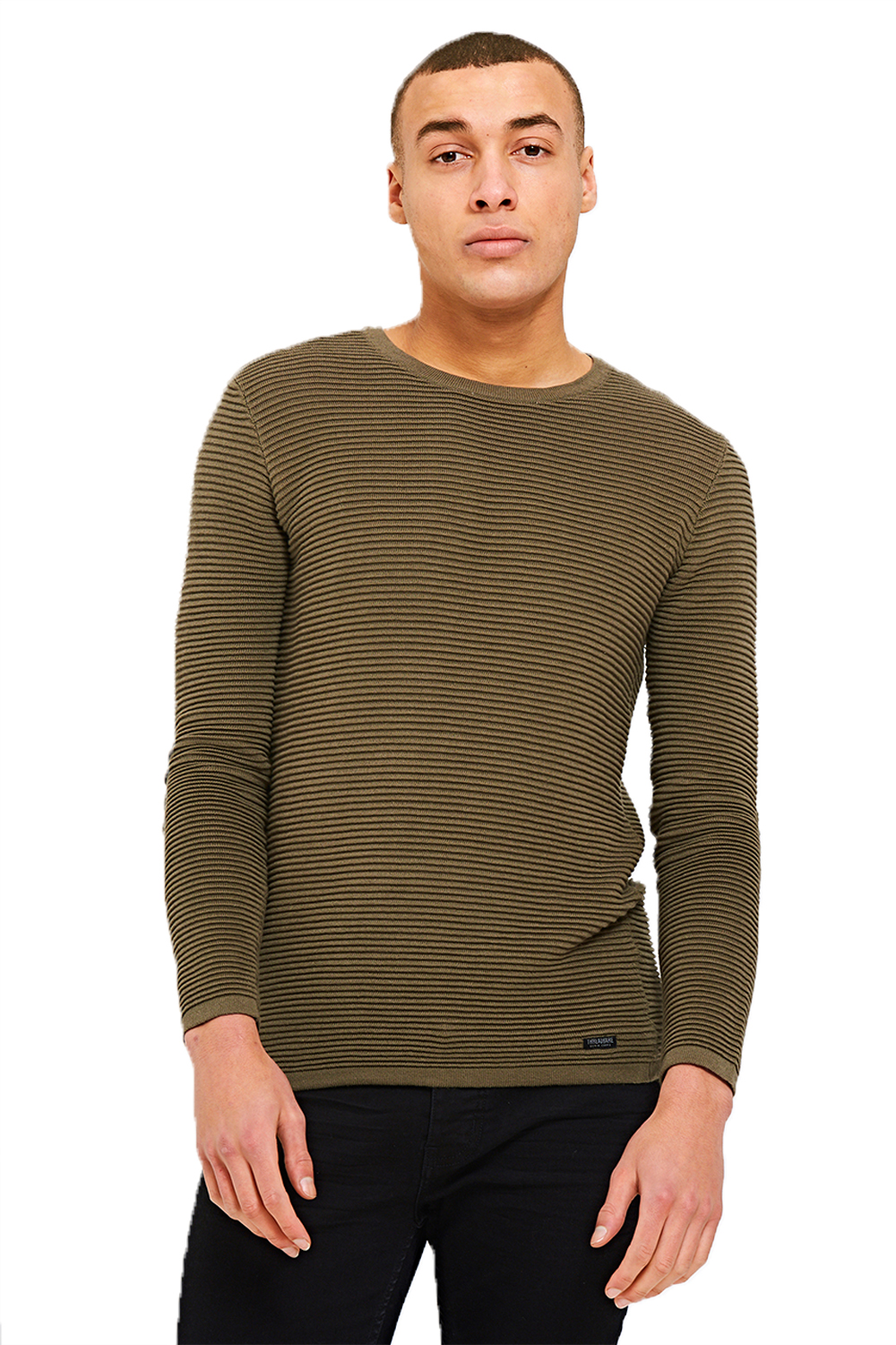 Logoro Da Uomo Focaccina RIB Designer in Maglia Sottile Nuovo Stile A Costine Pullover Maglione