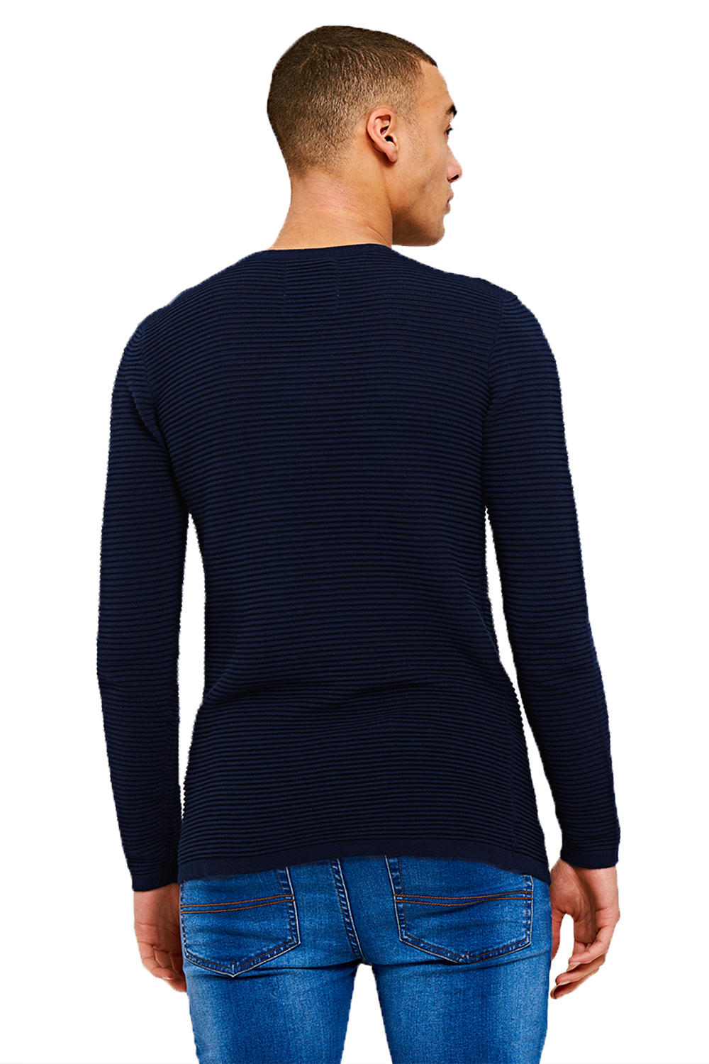 Logoro Da Uomo Focaccina RIB Designer in Maglia Sottile Nuovo Stile A Costine Pullover Maglione
