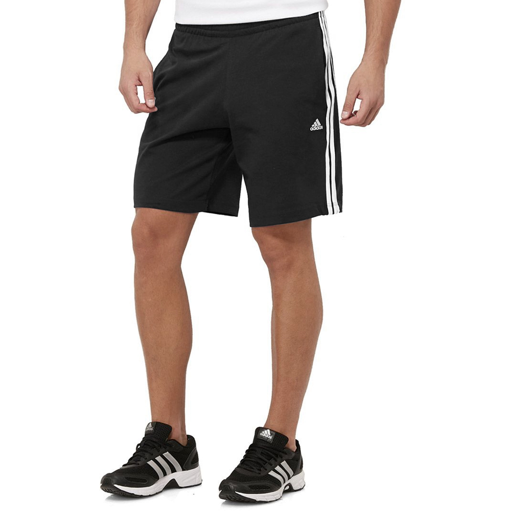 adidas Men's 3 Stripe Climalite Cotton Training Shorts Fitness Gym