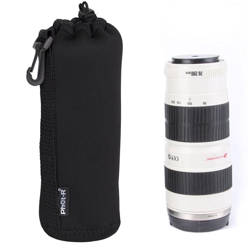 PhotR Neoprene DSLR Camera Lens Soft Protector Carry Case Bag Pouch