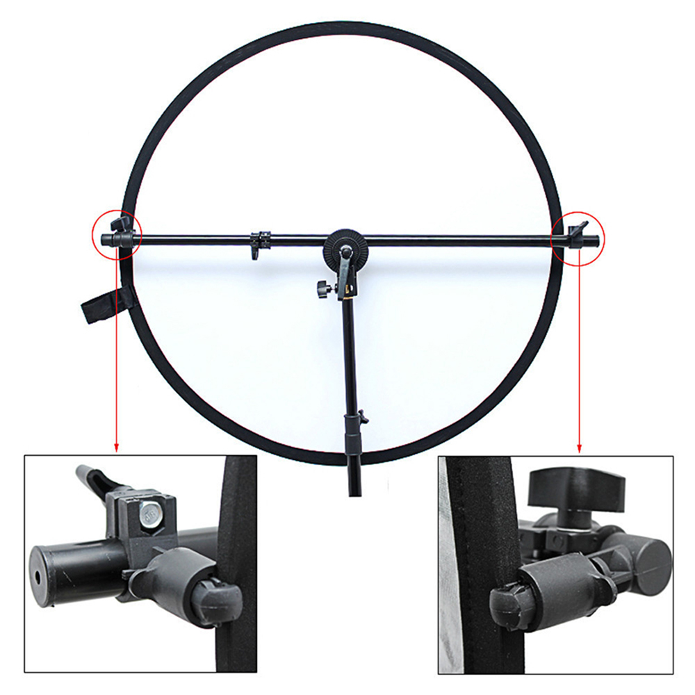 PhotR Collapsible Reflector Holder Boom Arm + 3m Photo Studio Light