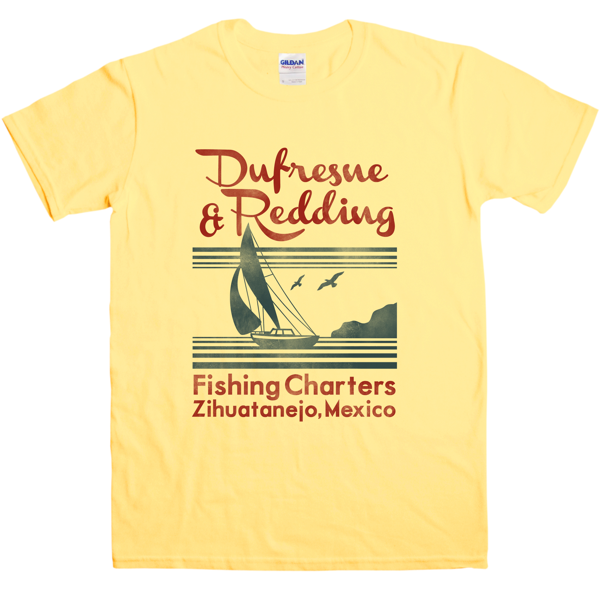 Mens Dufresne And Redding Fishing Charters T Shirt | eBay
