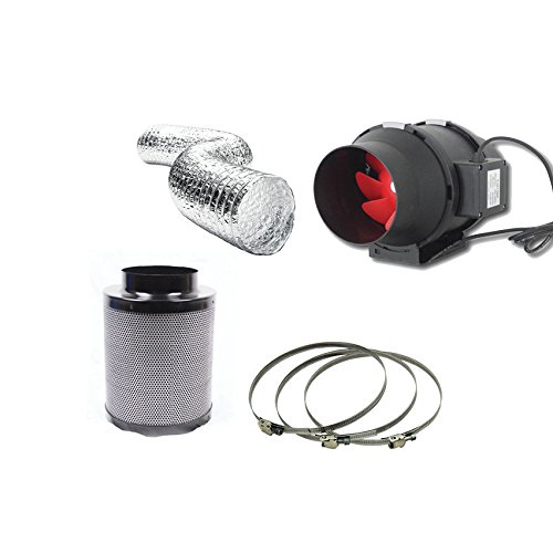 Mejor hidropónica de 6 pulgadas ventilador de velocidad doble de Fox & Kit De Filtro De Cochebón - 150 mm conjunto de crecimiento Mejor hidropónica de 6 pulgadas ventilador de velocidad doble de Fox & Kit De Filtro De Cochebón - 150 mm conjunto de crecimiento