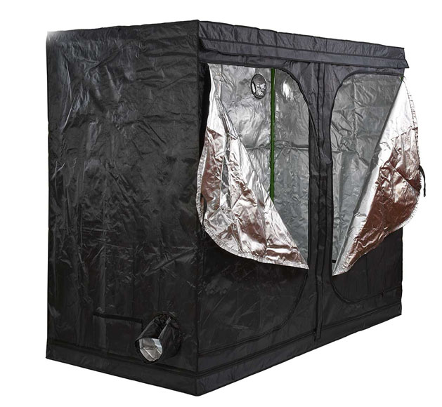 Premium Hydroponic Grow Tent 600D Silver Mylar Steel Poles/Corners Light Proof 
