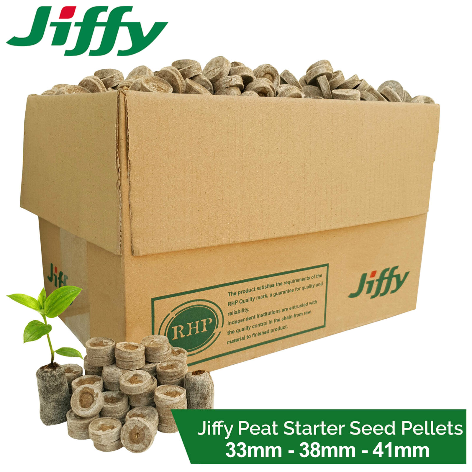 Jiffy Peat Moss Starter Soil Plugs Pellets Seedling Cutting Compost
