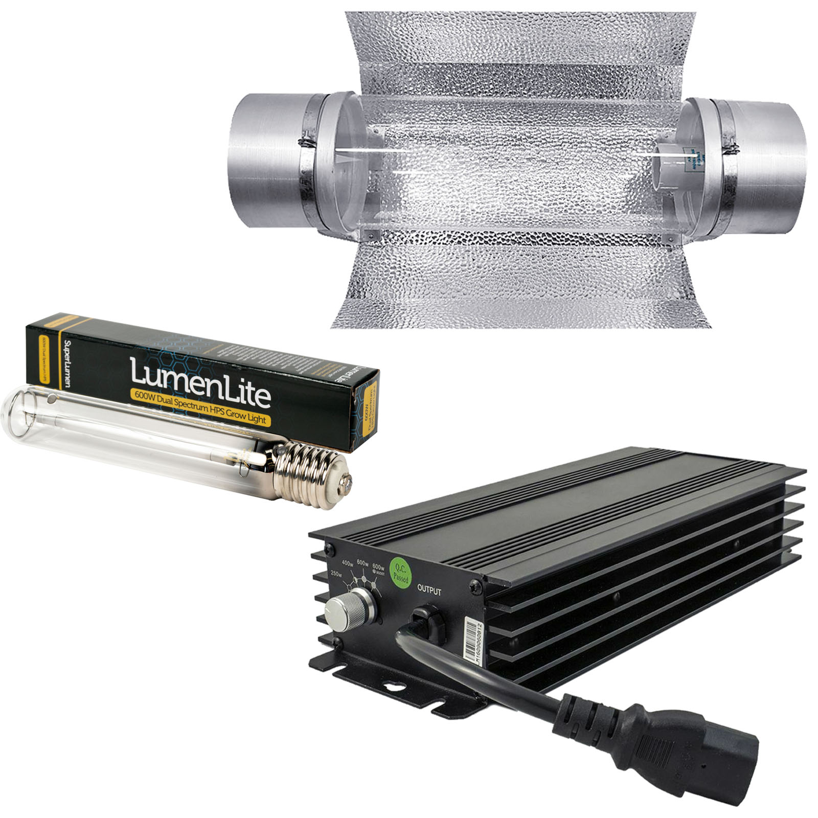 LumenLite 600w Magnetic Ballast Grow Light Hydroponics 