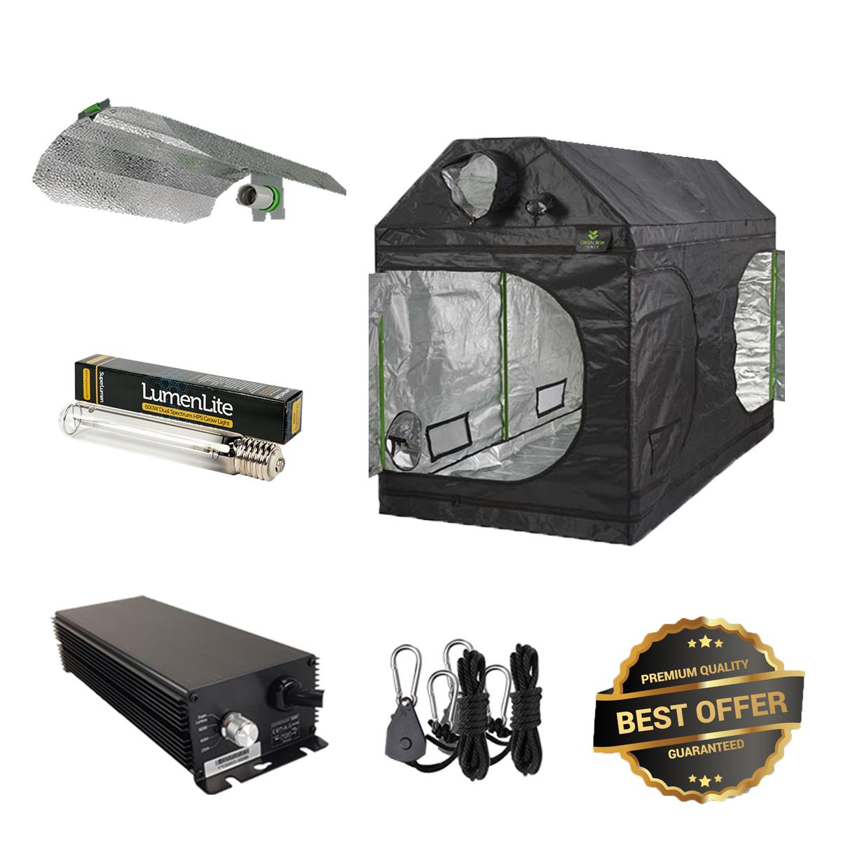 Complete Grow Tent Kit Roof Loft Grow Tent Dimmable Dual Spectrum Light Kit HPS eBay