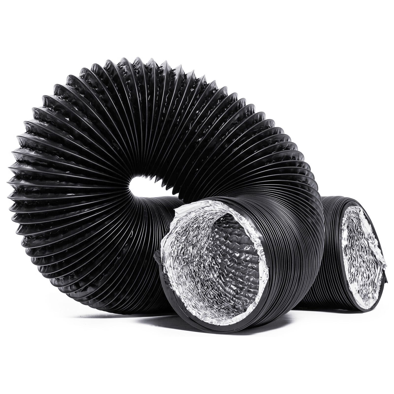 Aluminium Combi Ducting PVC Coated Flexible Air Ventilation Tubing Foil