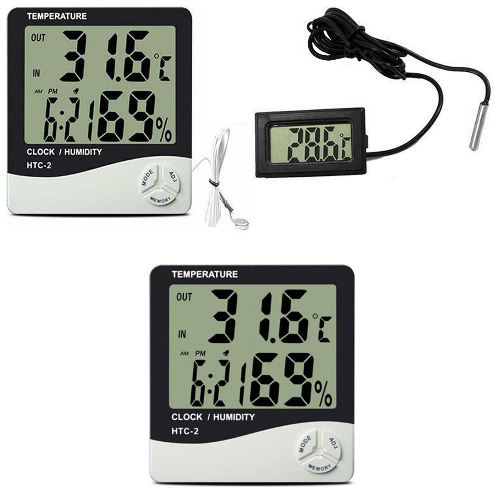 Hydroponics Indoor Grow Tent Digital Thermometer Hygrometer Humidity
