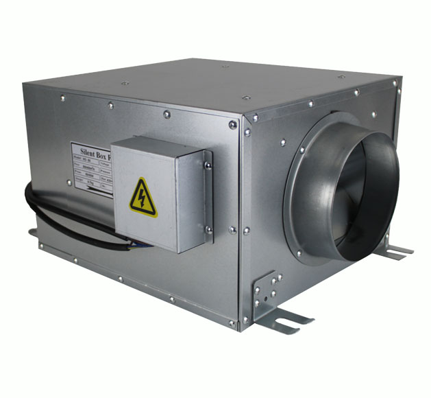 Hydroponics Metal Acoustic Silent Inline Extractor Box Fan Grow Room