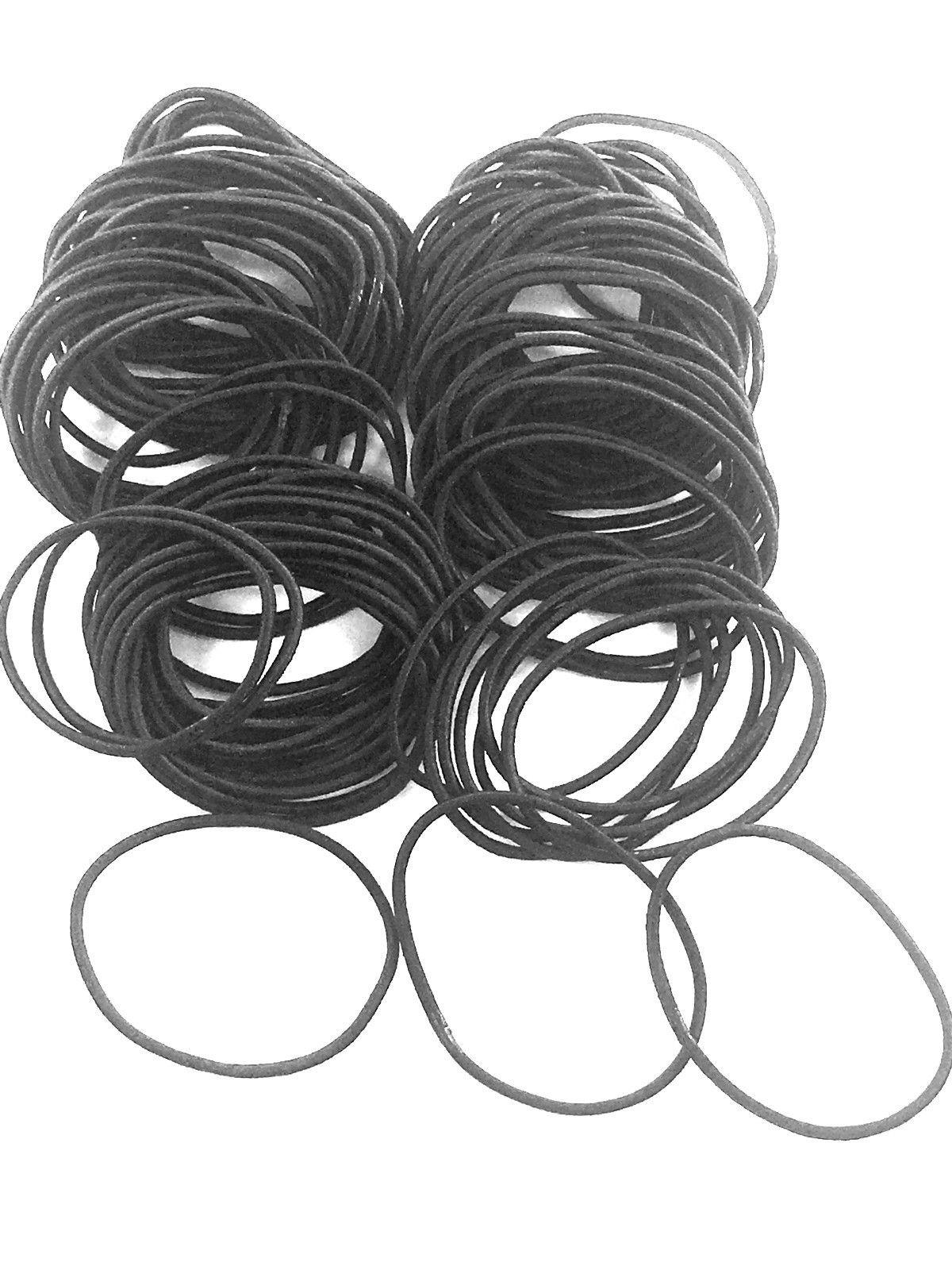 Hair Elastics Girls Metallic Black Bobbles Bands Ponytail Snag