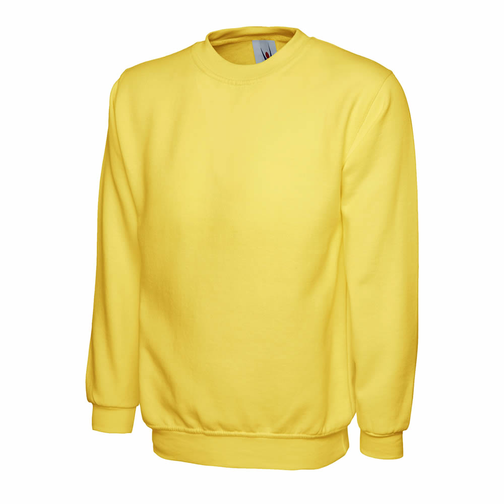 Uneek Classic Sweatshirt Jumper Casual Outdoor Pullover UC203 Darker Colours 