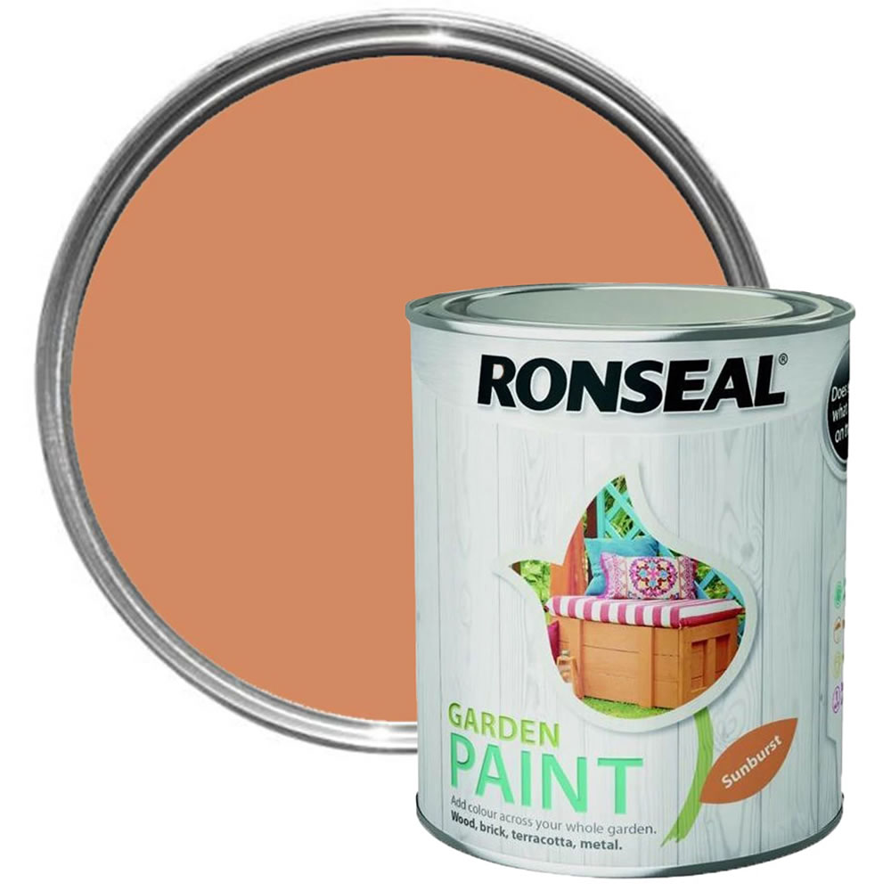 Ronseal Outdoor Garden Paint For Exterior Wood Metal Stone Brick Shed
