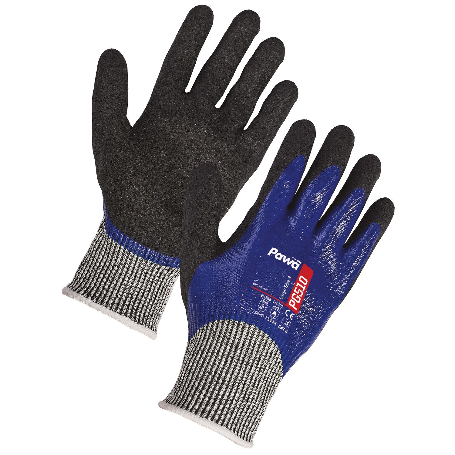 PG51012 Pawa Oil Resistant Anti-Cut Glove Excellent Grip Durable Tear Resistance - Picture 1 of 1