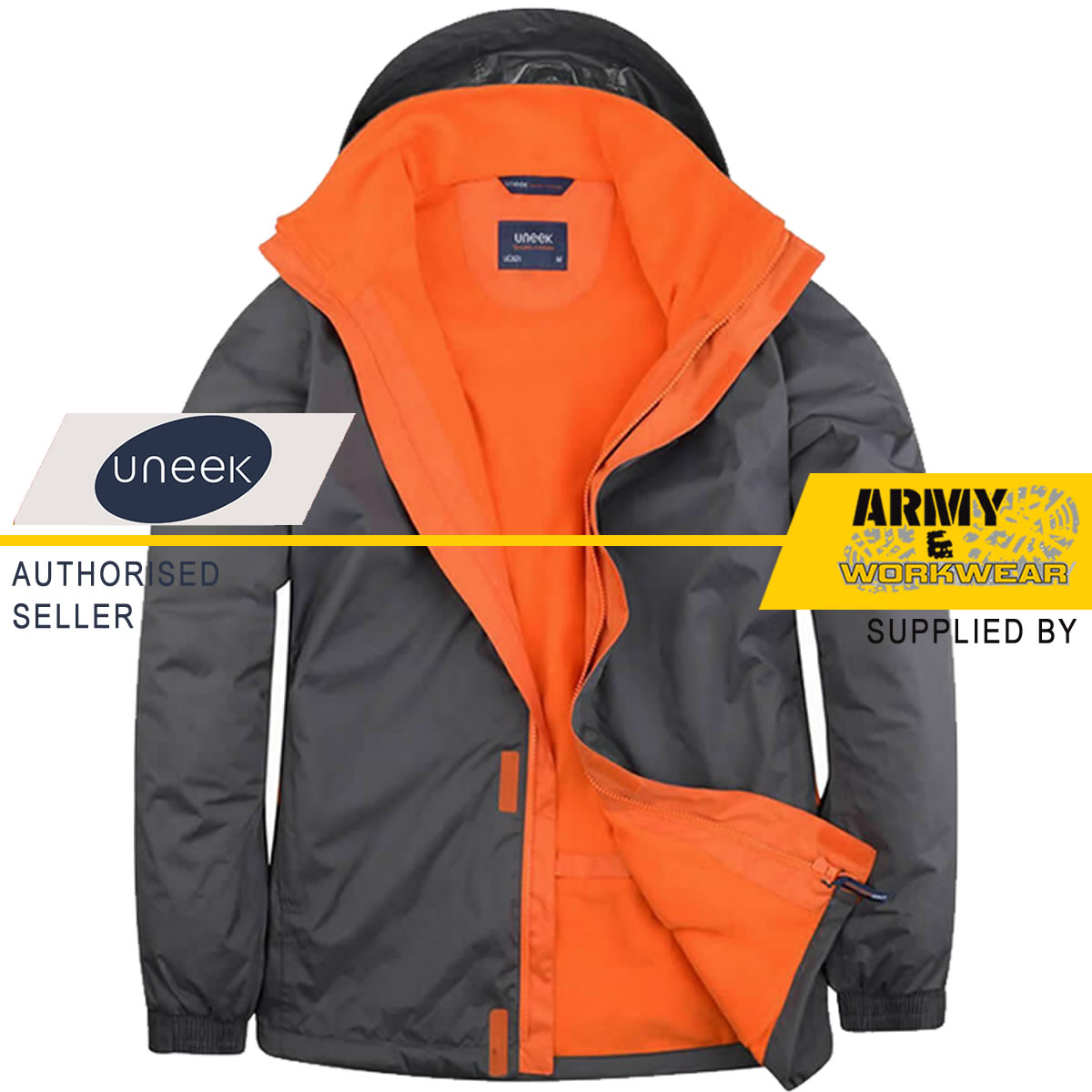 Men's Outdoor Jacket Uneek Waterproof Work Wear Casual Coat Super ...