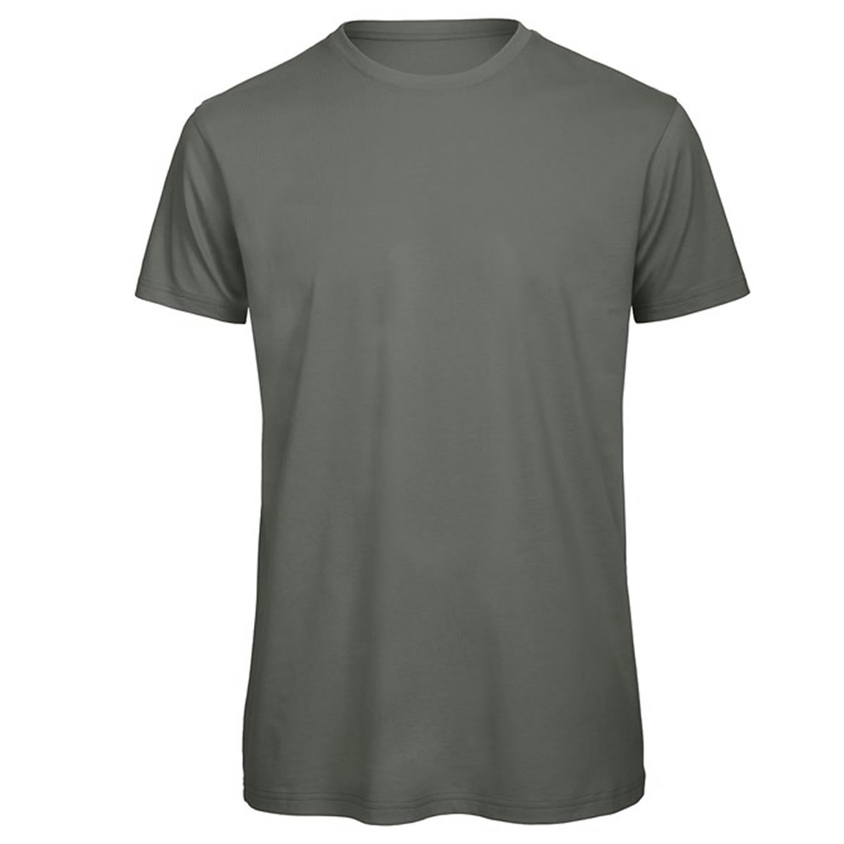 B&C Organic Cotton Mens T-shirt Inspire Luxury Short Sleeve Ringspun Plain Fit - Picture 3 of 20
