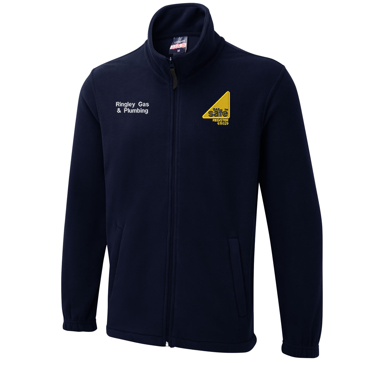 Chaqueta de lana personalizada bordada para gas registro seguro logotipo ropa de trabajo plomero - Imagen 5 de 7