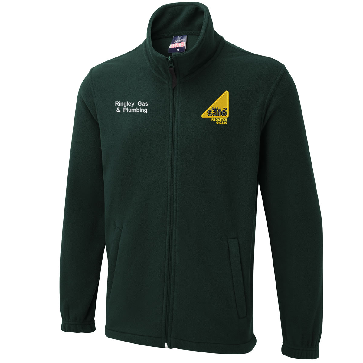 Chaqueta de lana personalizada bordada para gas registro seguro logotipo ropa de trabajo plomero - Imagen 3 de 7