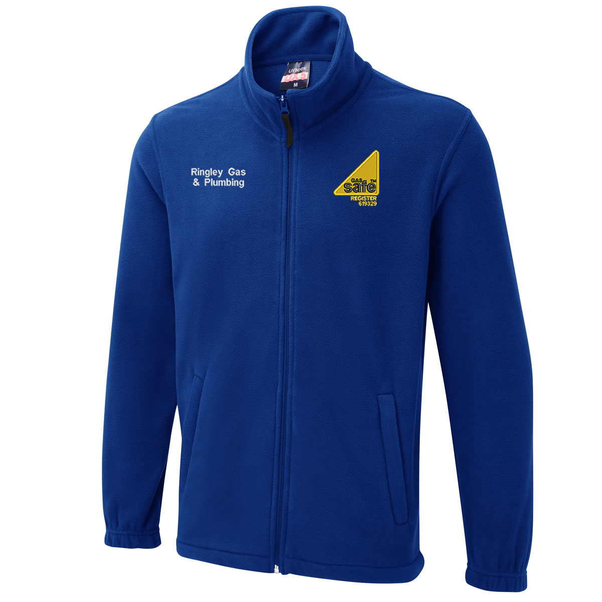 Chaqueta de lana personalizada bordada para gas registro seguro logotipo ropa de trabajo plomero - Imagen 6 de 7