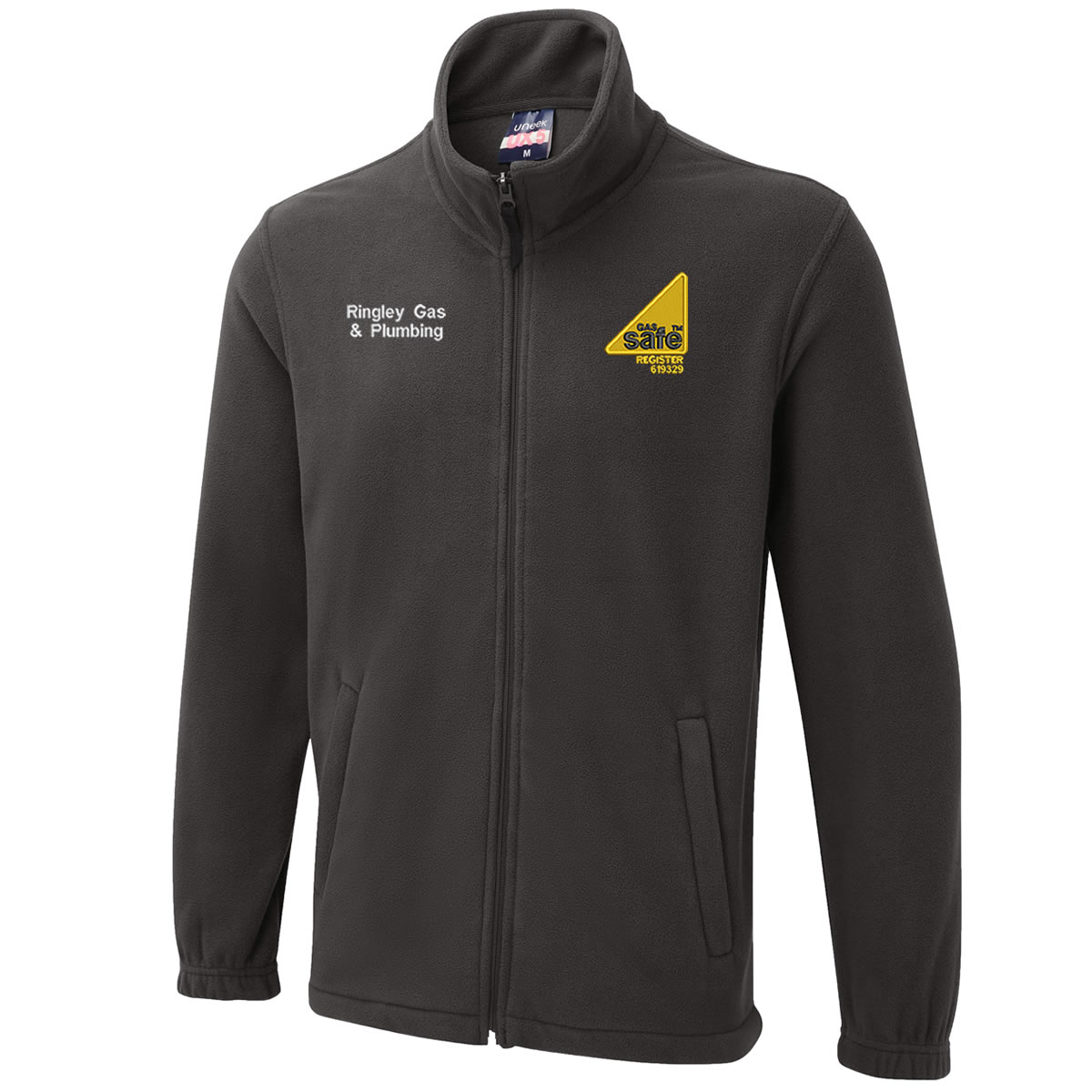 Chaqueta de lana personalizada bordada para gas registro seguro logotipo ropa de trabajo plomero - Imagen 7 de 7