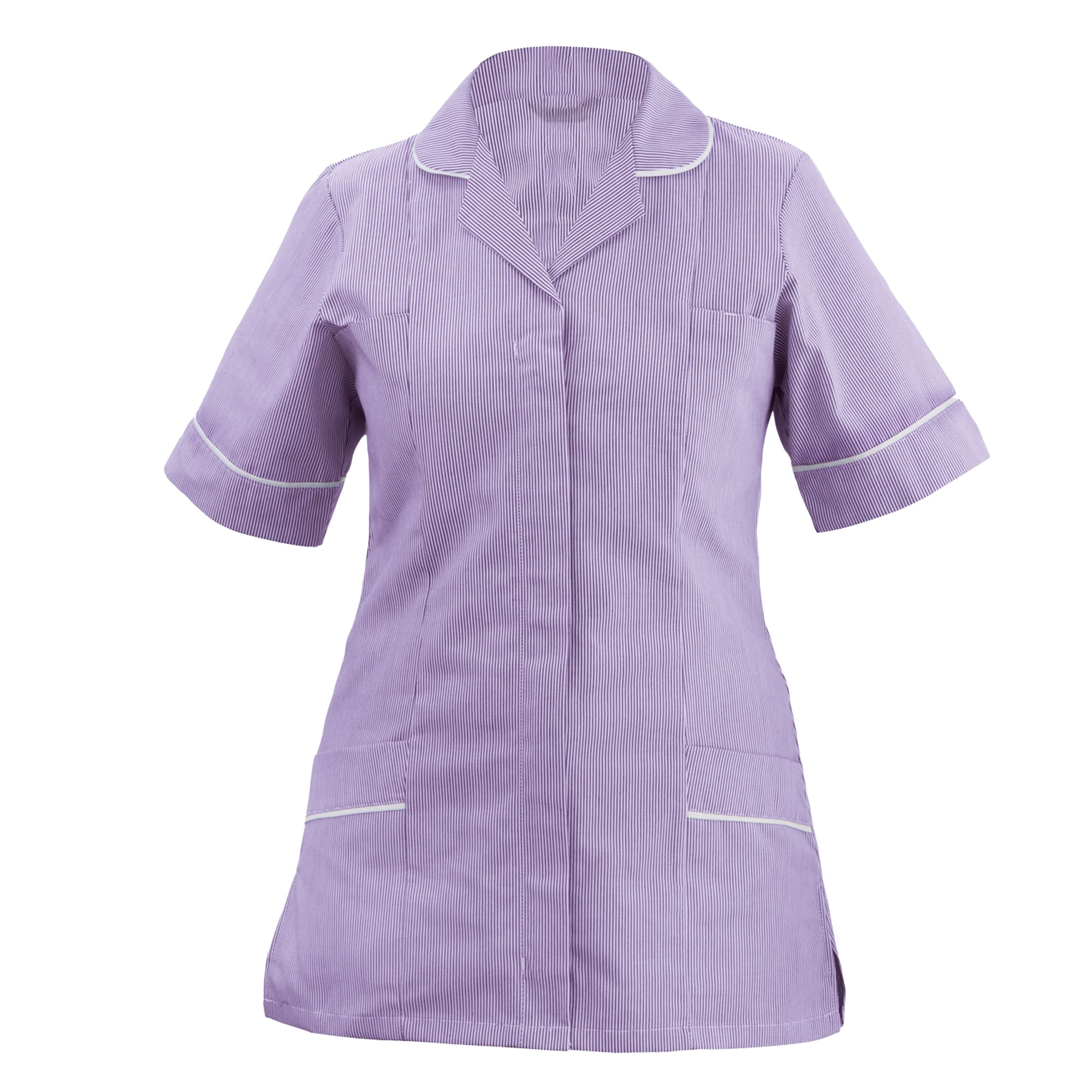 Damen Premium Streifen Tunika Mehrere Taschen Healthcare Krankenhaus Pflege Heim - Bild 4 von 4