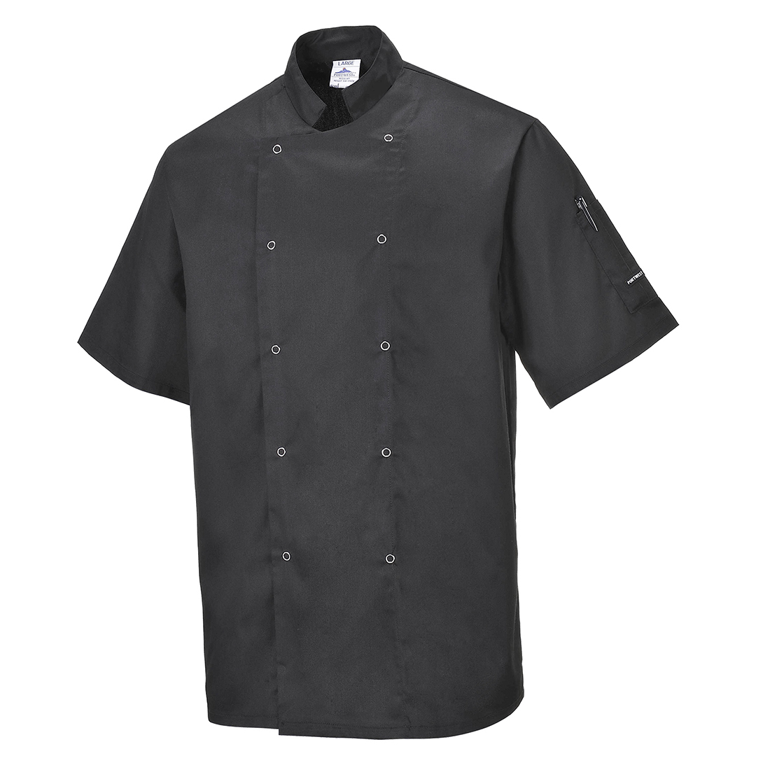 Chaqueta de chefs unisex para hombre industria alimentaria catering chef Portwest top ligero - Imagen 8 de 10