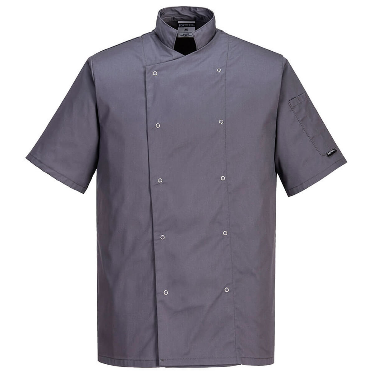 Chaqueta de chefs unisex para hombre industria alimentaria catering chef Portwest top ligero - Imagen 9 de 10